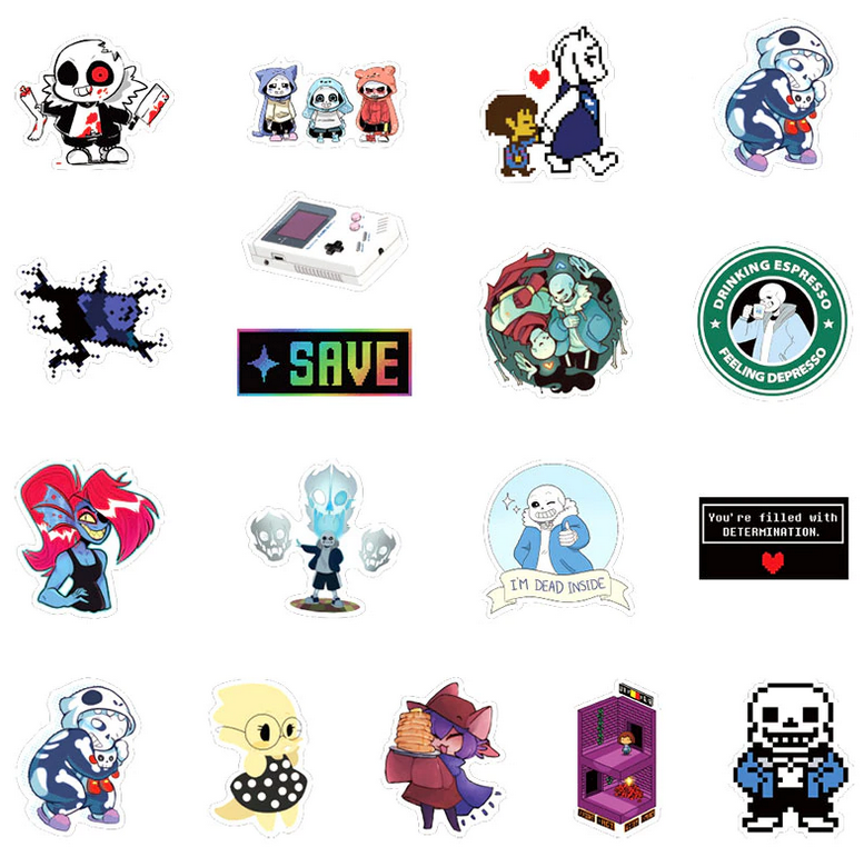 Undertale Game Stickers